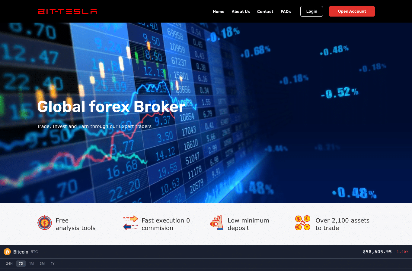 Screenshot preview of quantumstraderslink.com