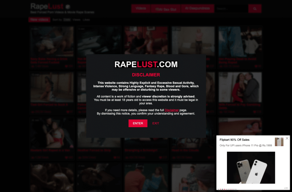 rapelust.com homepage screenshot