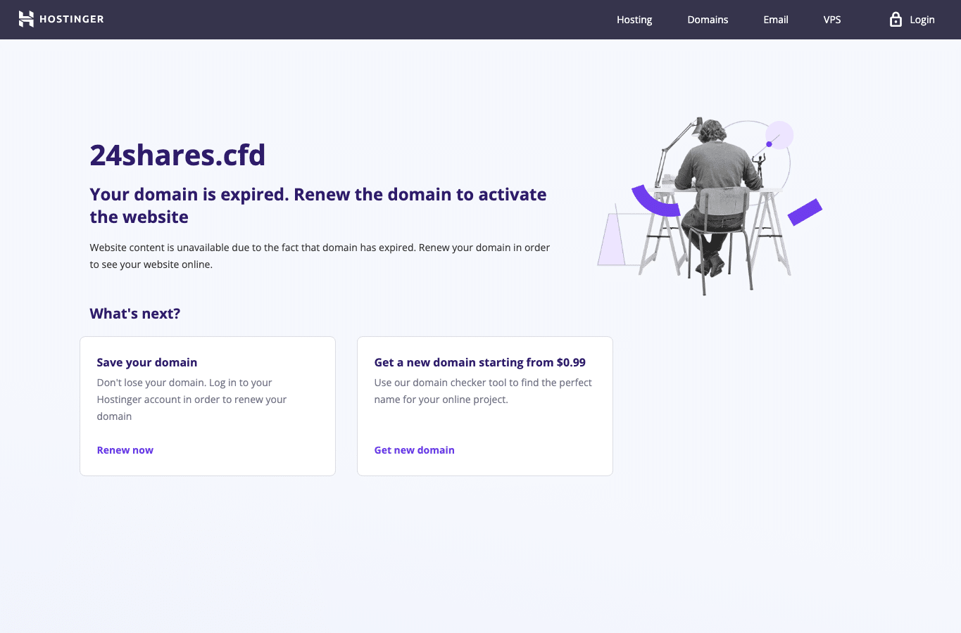 Screenshot preview of 24shares.cfd
