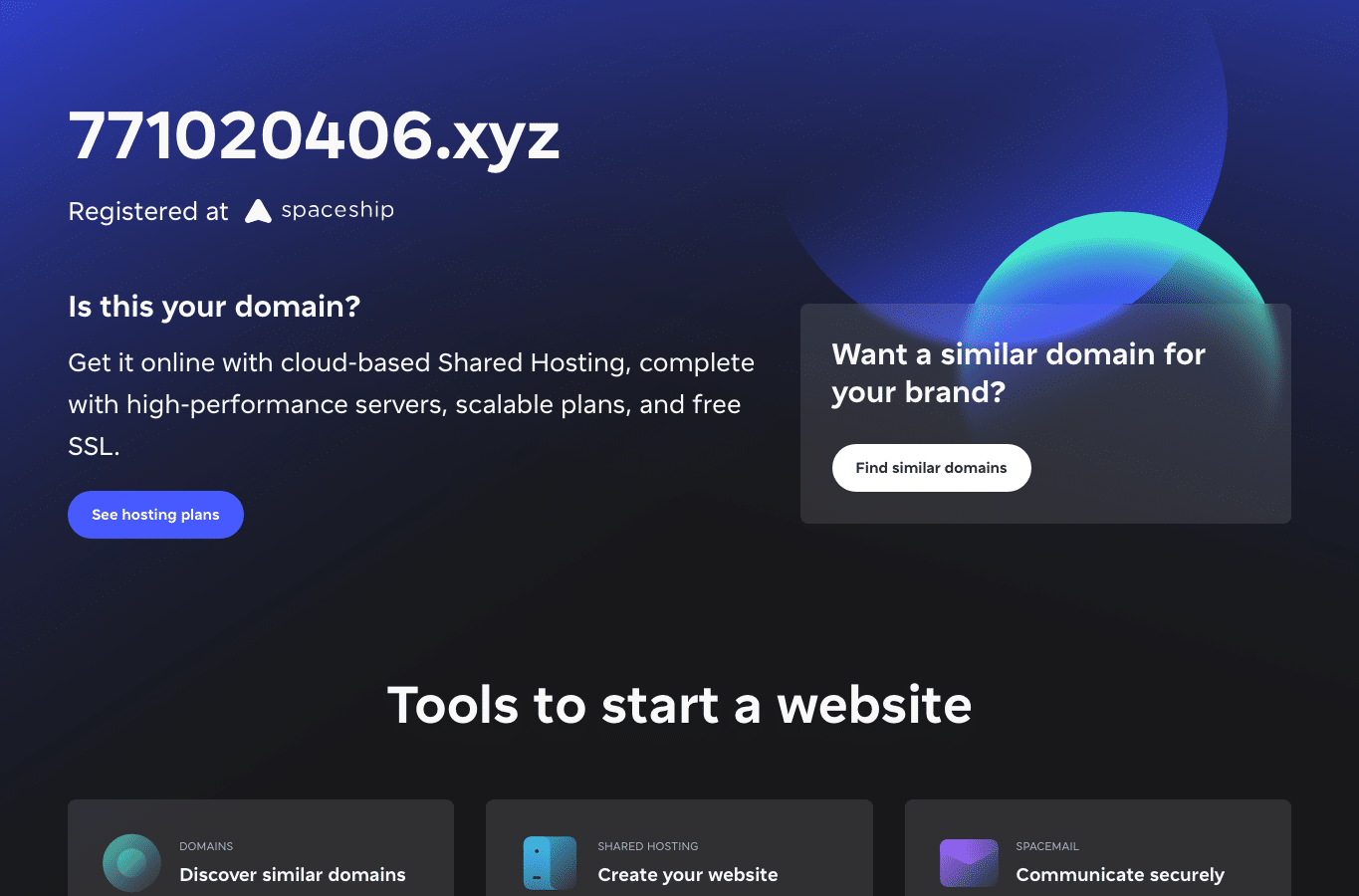 Screenshot preview of 771020406.xyz