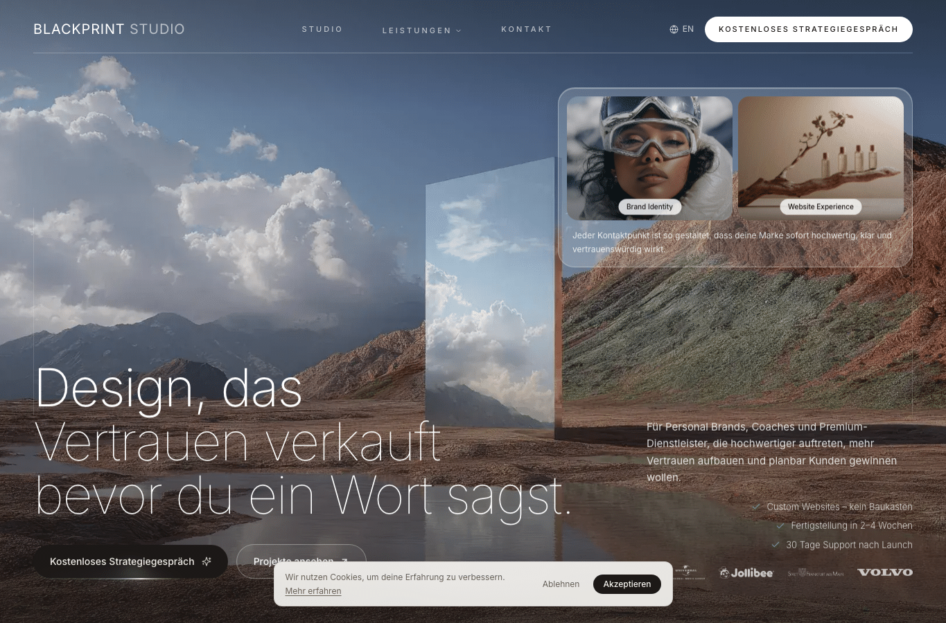 Screenshot preview of blackprintstudio.de