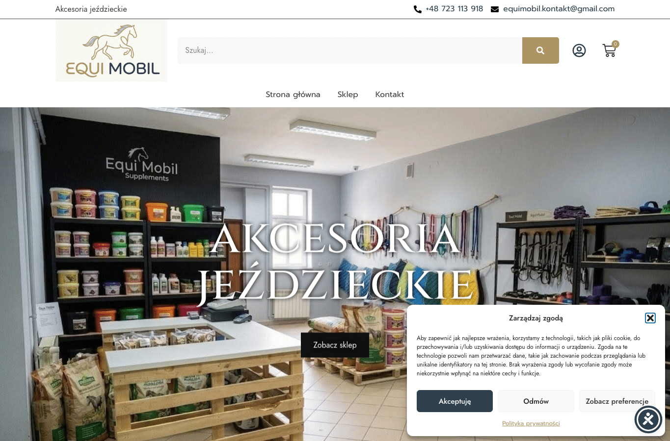 Screenshot preview of equimobil.pl