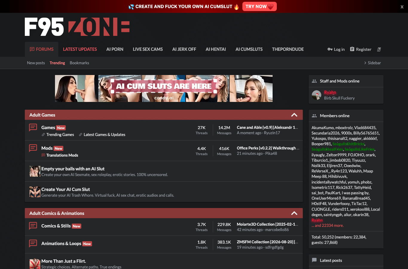 Screenshot preview of f95zone.to