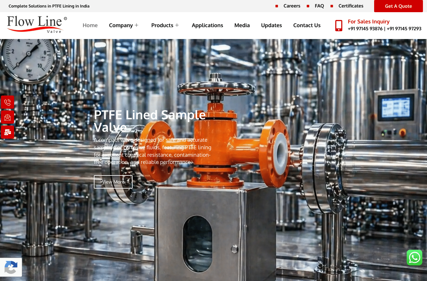 Screenshot preview of flowlinevalve.com