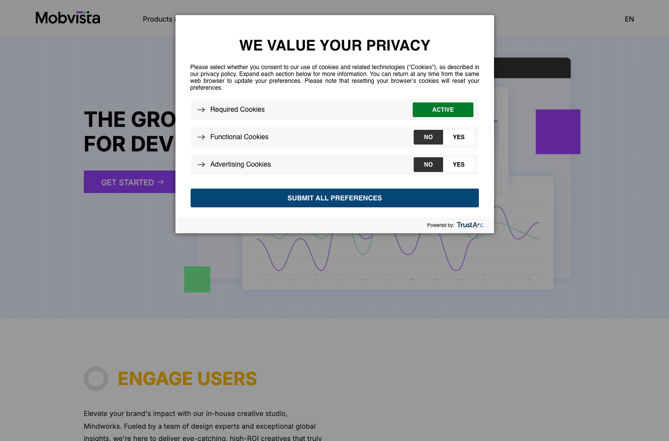 Screenshot preview of mobvista.com
