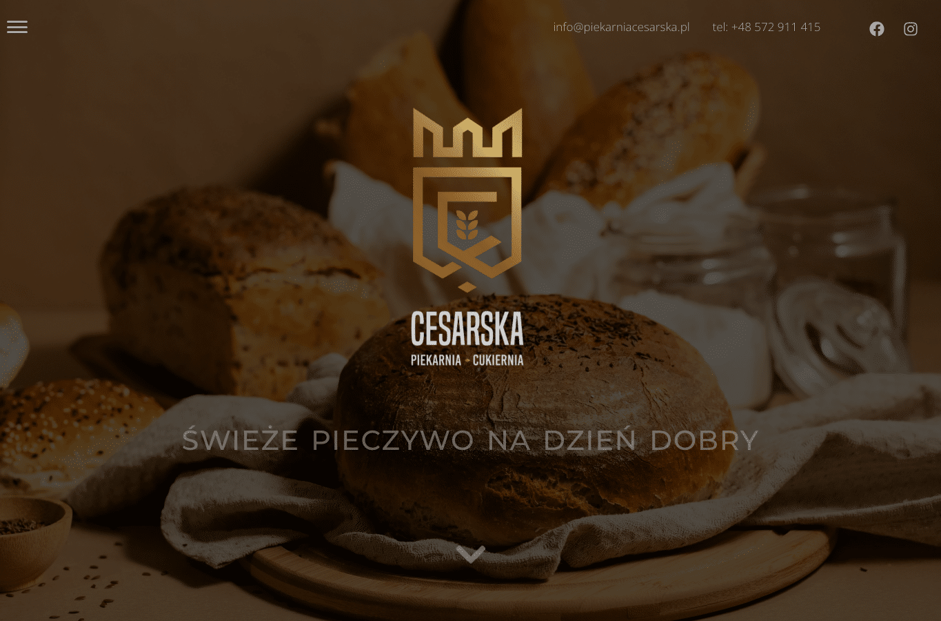 Screenshot preview of piekarniacesarska.pl