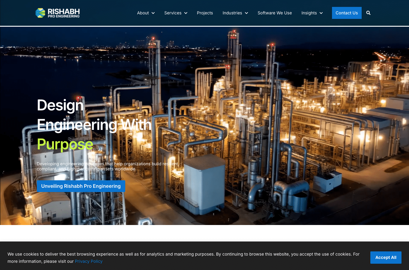 Screenshot preview of rishabheng.com