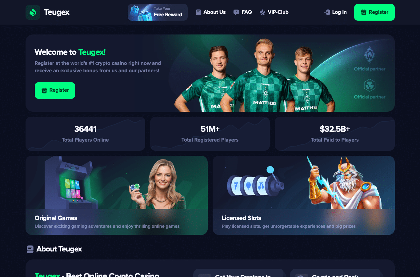 Screenshot preview of teugex.com