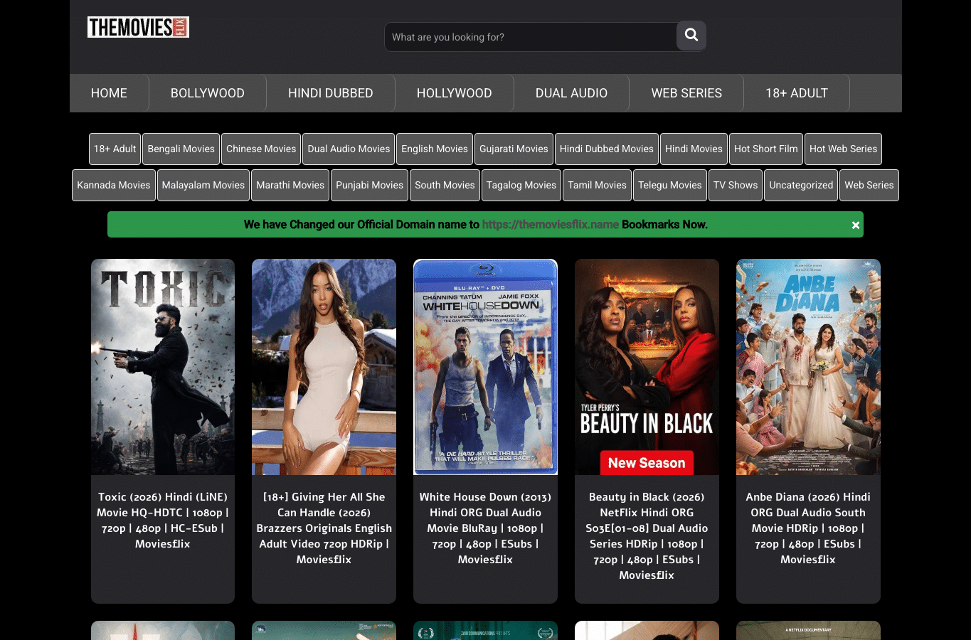 Screenshot preview of themoviesflix.name