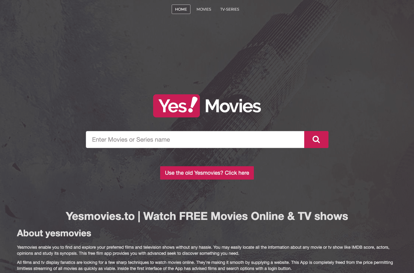 Screenshot preview of yesmovies.ag
