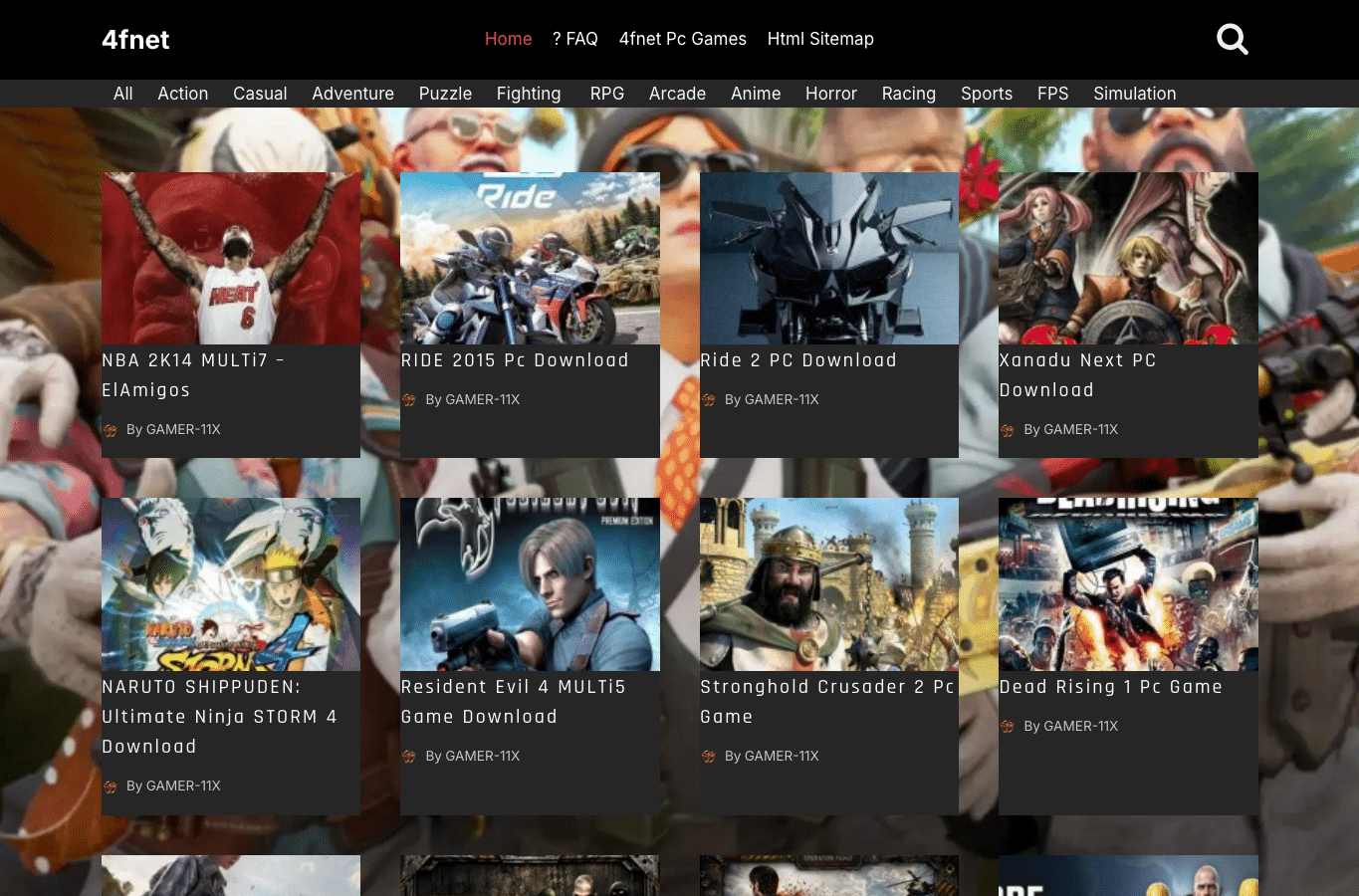 Screenshot preview of 4fnet.co