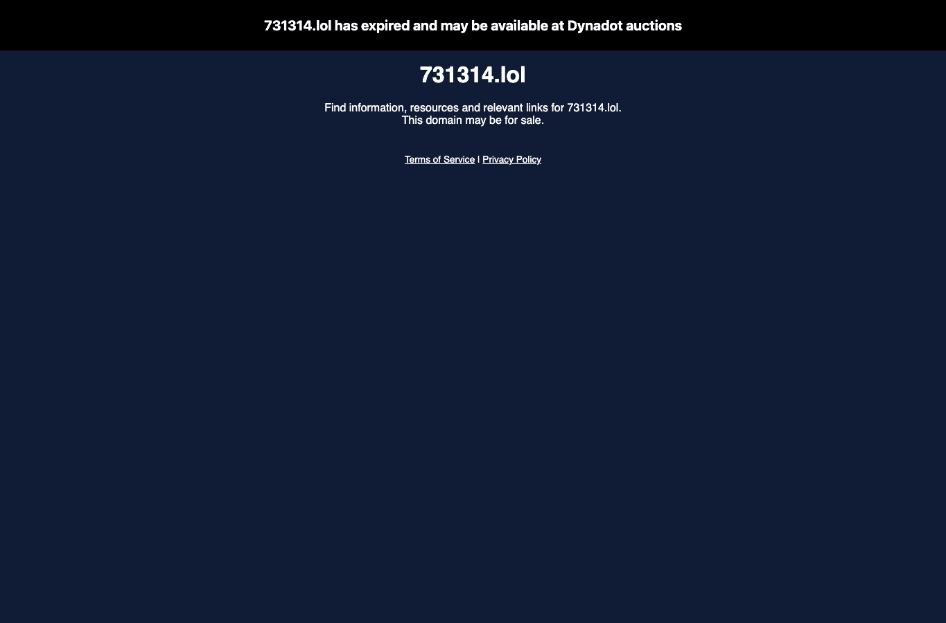 Screenshot preview of 731314.lol