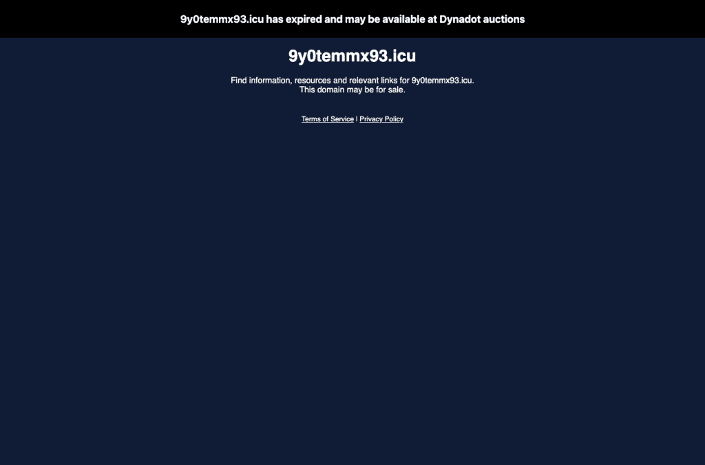 Screenshot preview of 9y0temmx93.icu