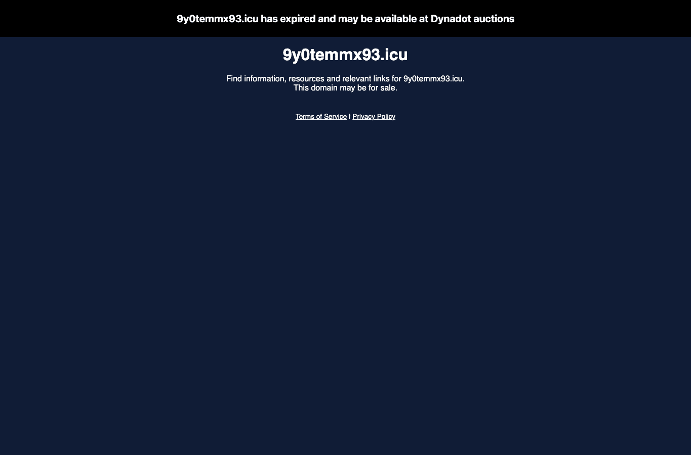 Screenshot preview of 9y0temmx93.icu