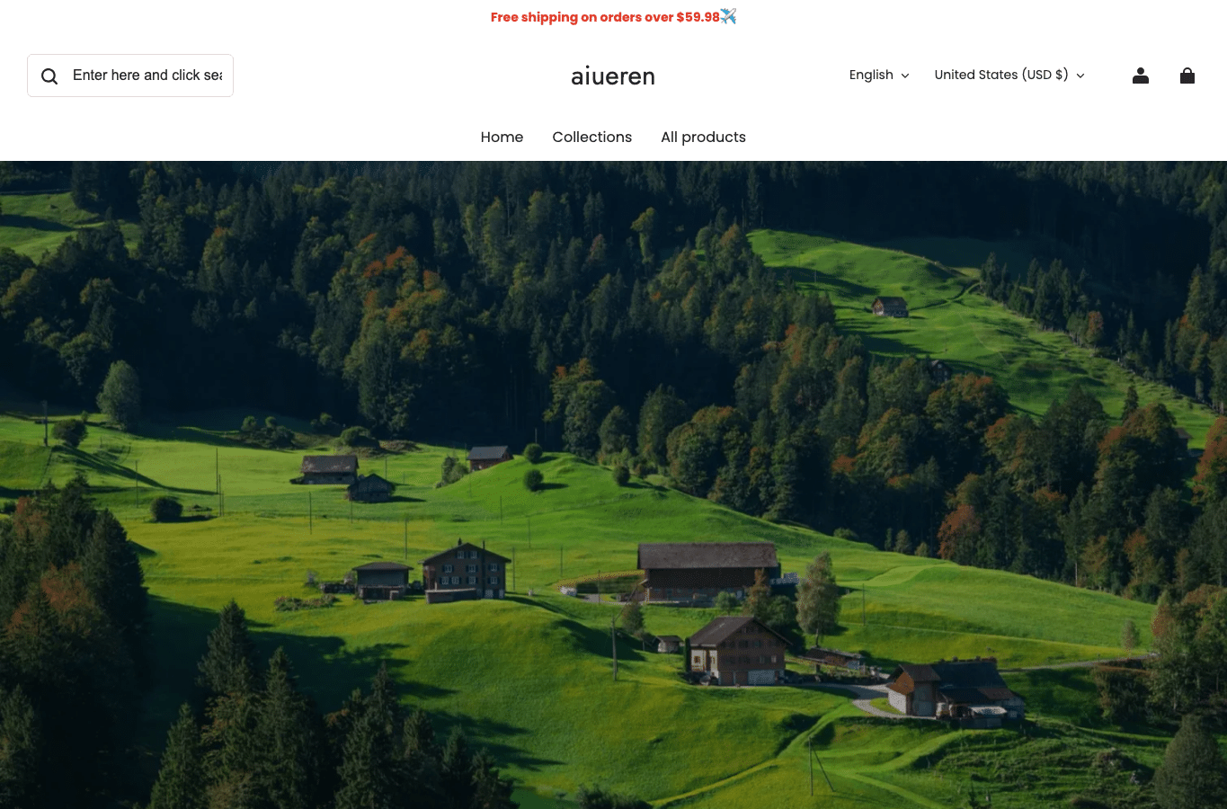 Screenshot preview of aiueren.com