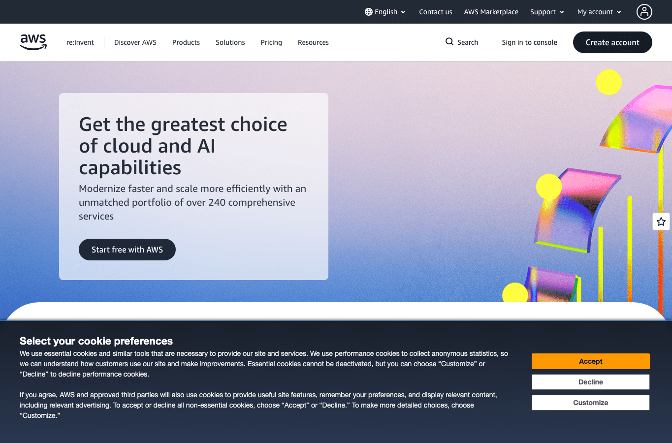 Screenshot preview of amazonaws.com