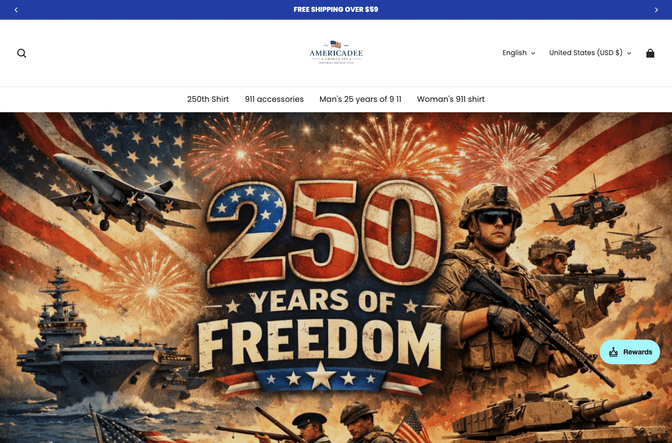 Screenshot preview of americadee.com