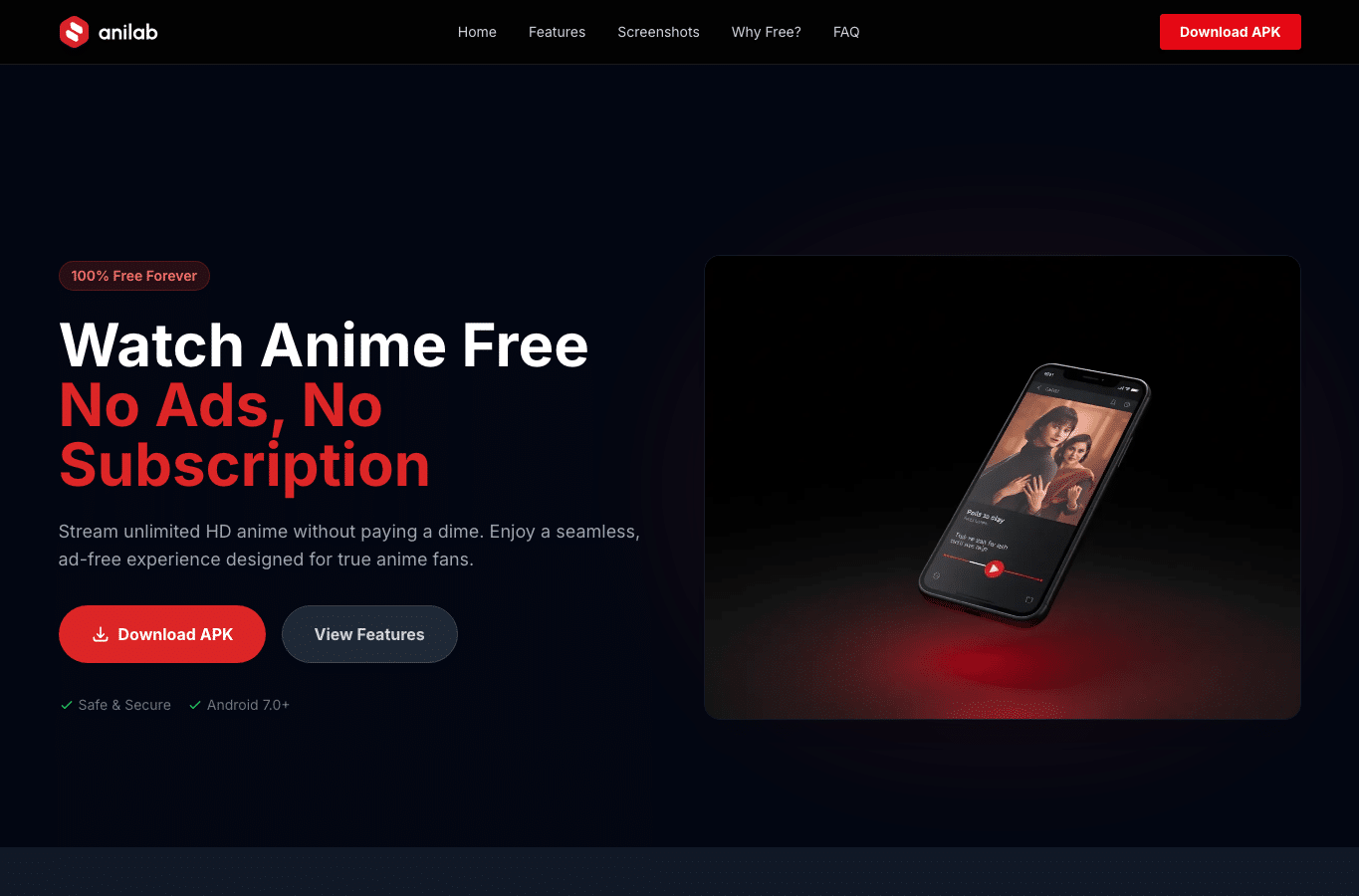 Screenshot preview of anilab.so