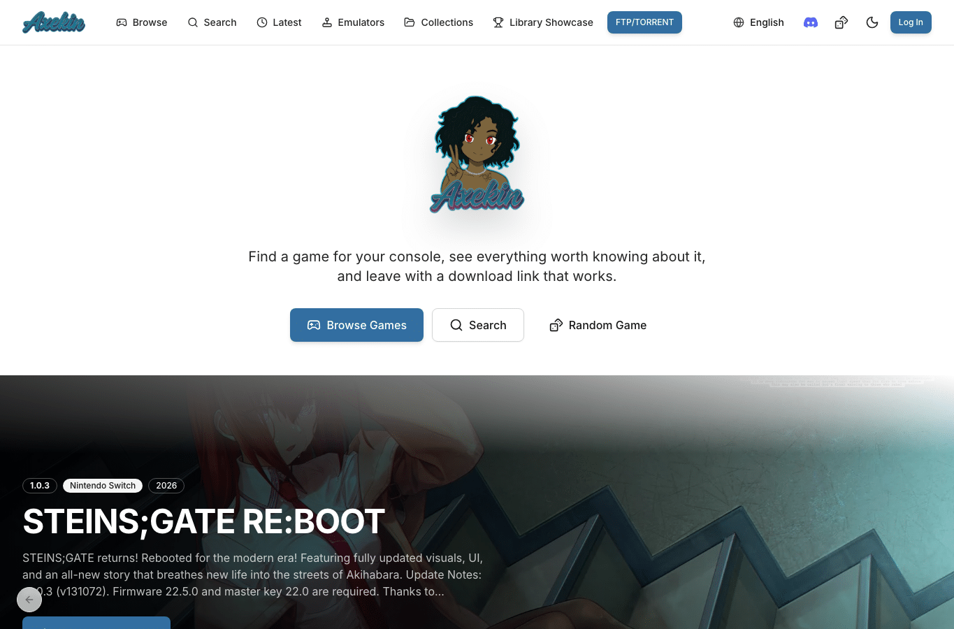 Screenshot preview of axekin.com