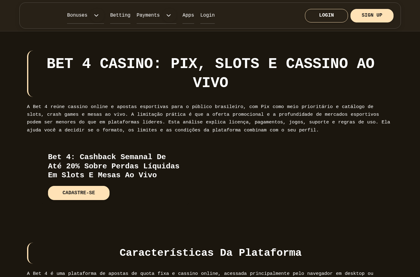 Screenshot preview of bet4joga-br.com