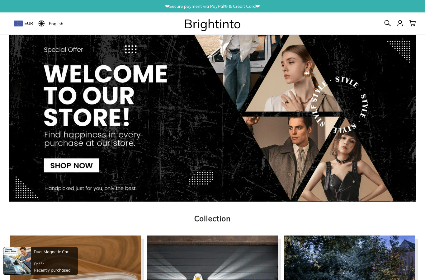 Screenshot preview of brightinto.com