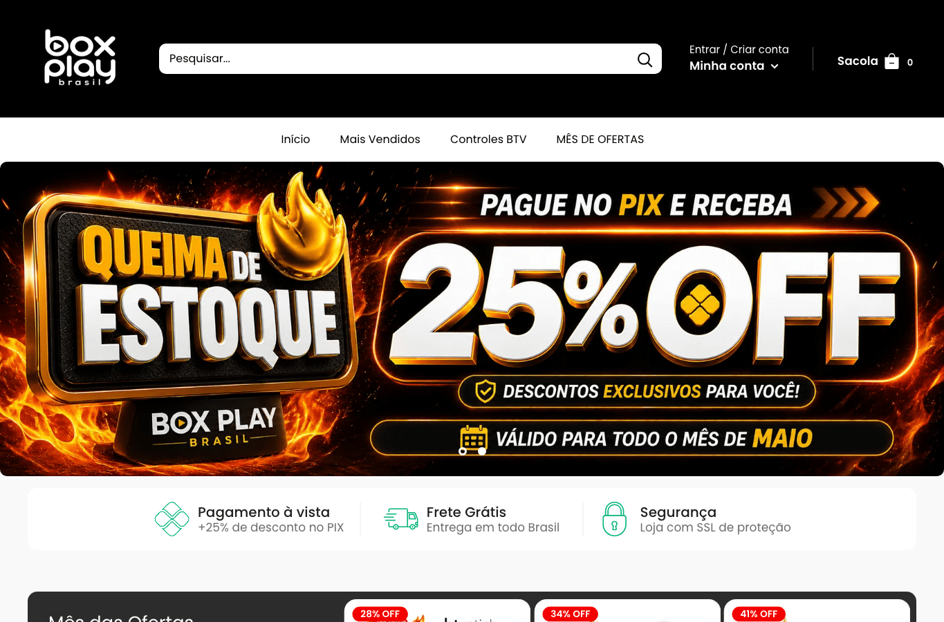 Screenshot preview of btvplaybox.com