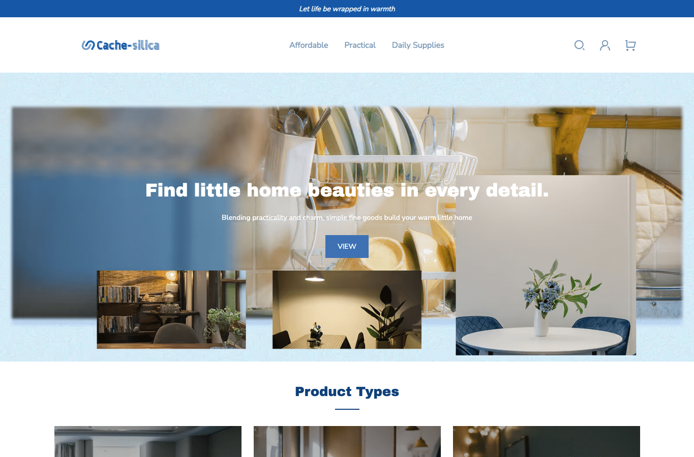 Screenshot preview of cache-silica.com