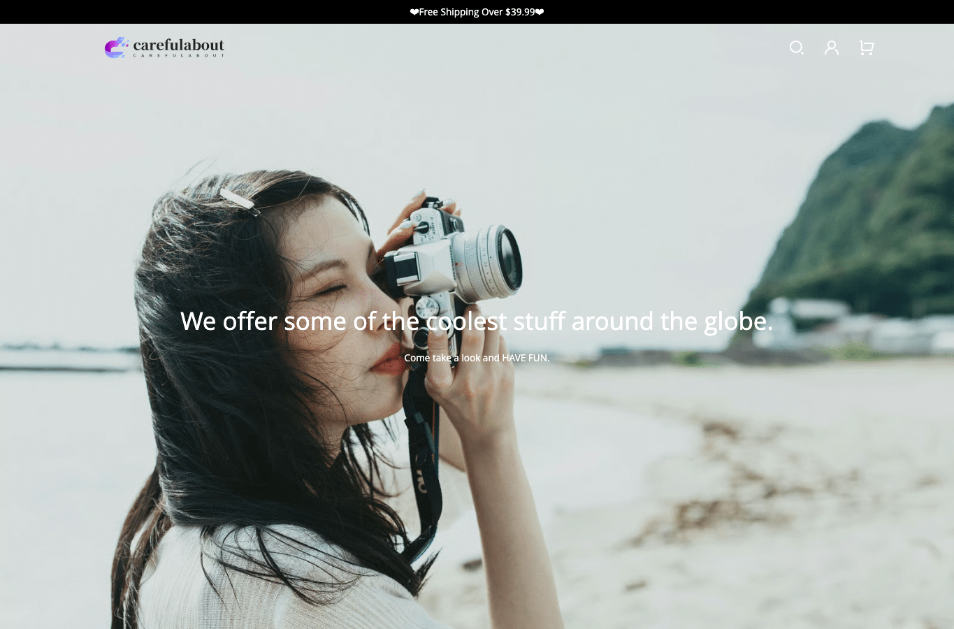 Screenshot preview of carefulabout.com