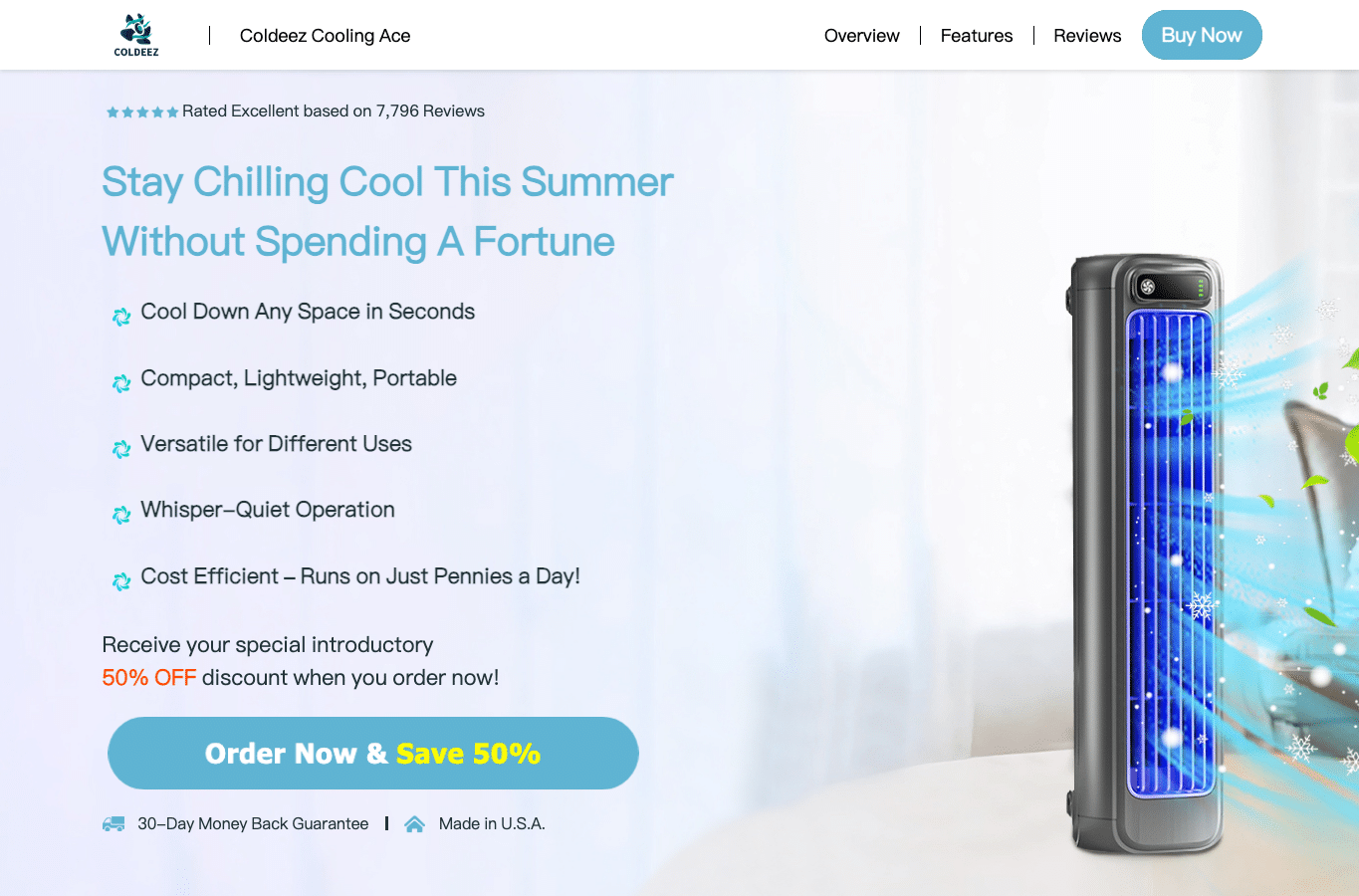Screenshot preview of coldeez.com