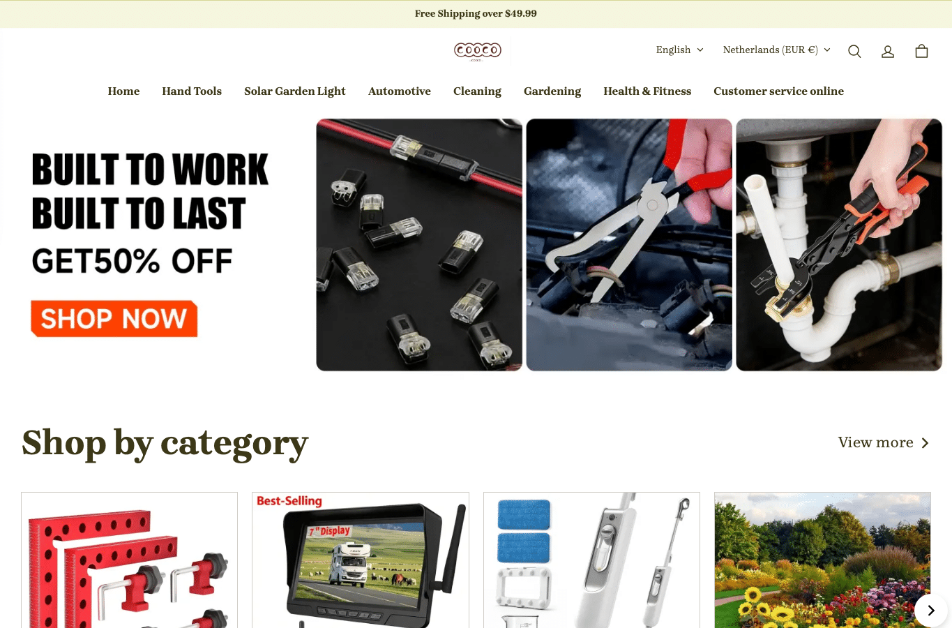 Screenshot preview of coocoe.com
