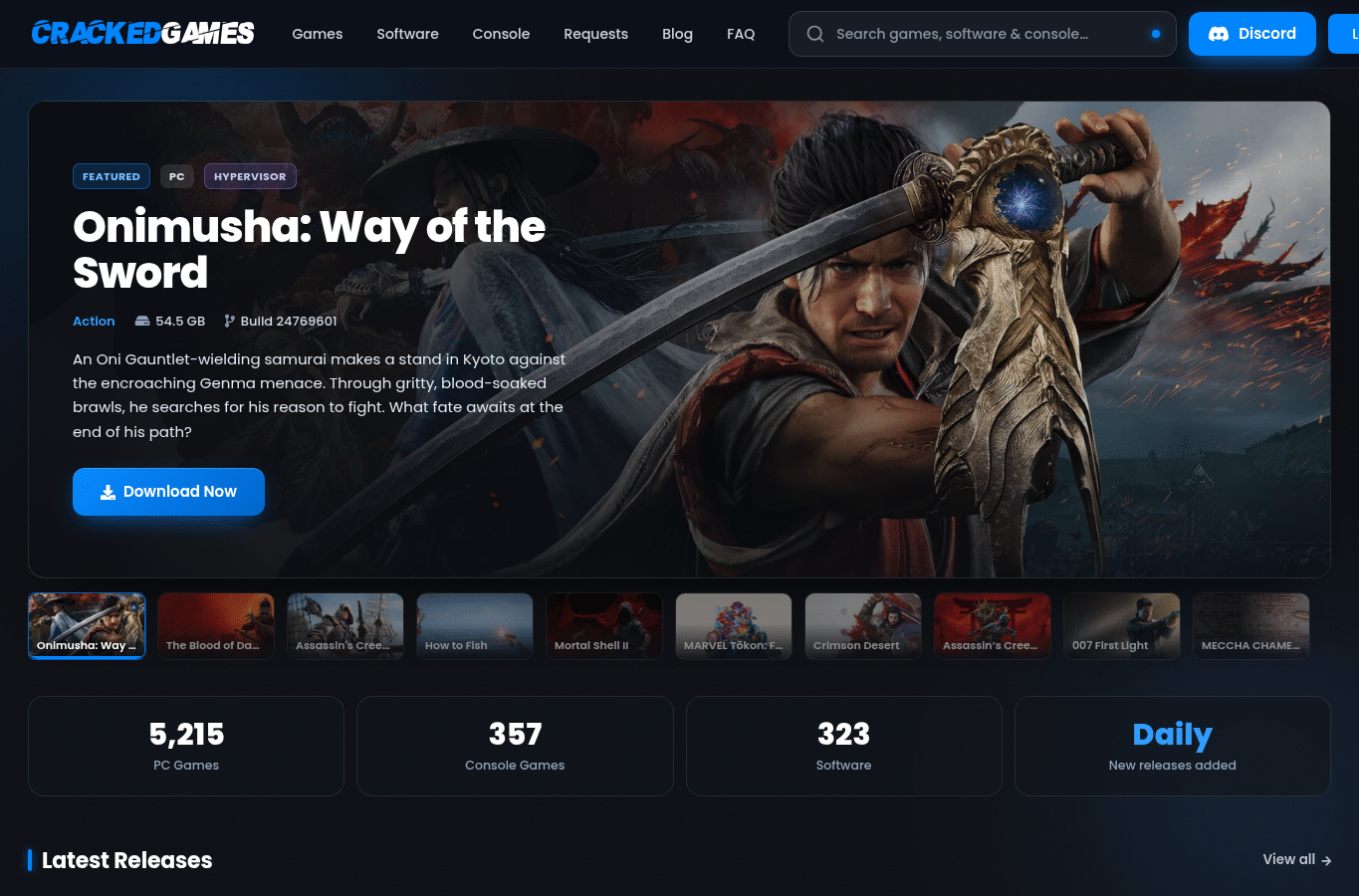 Screenshot preview of cracked-games.org