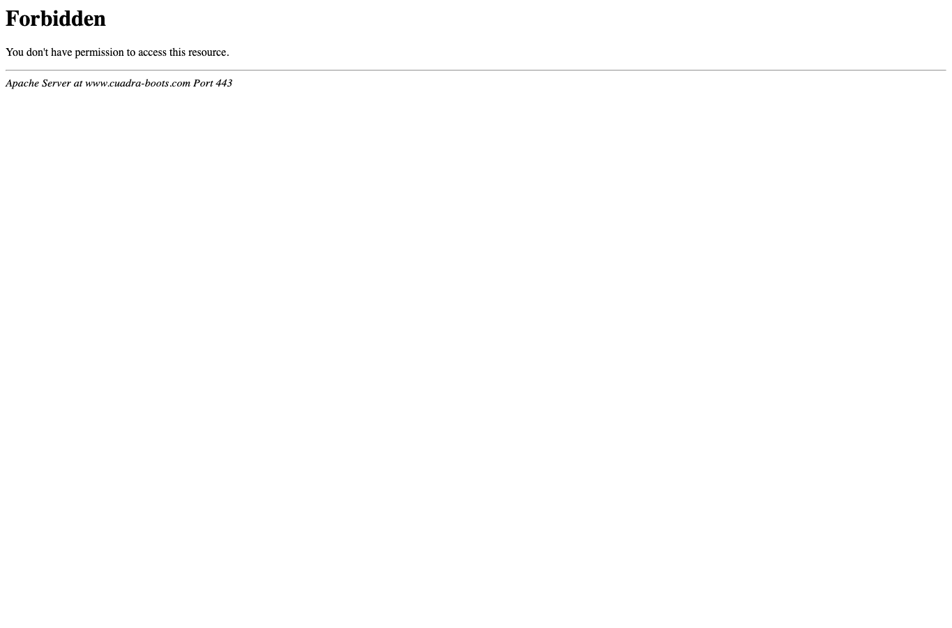 Screenshot preview of cuadra-boots.com