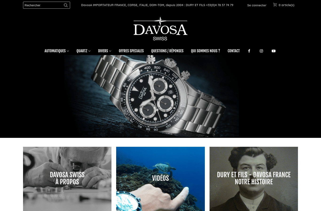 Screenshot preview of davosa-france.com