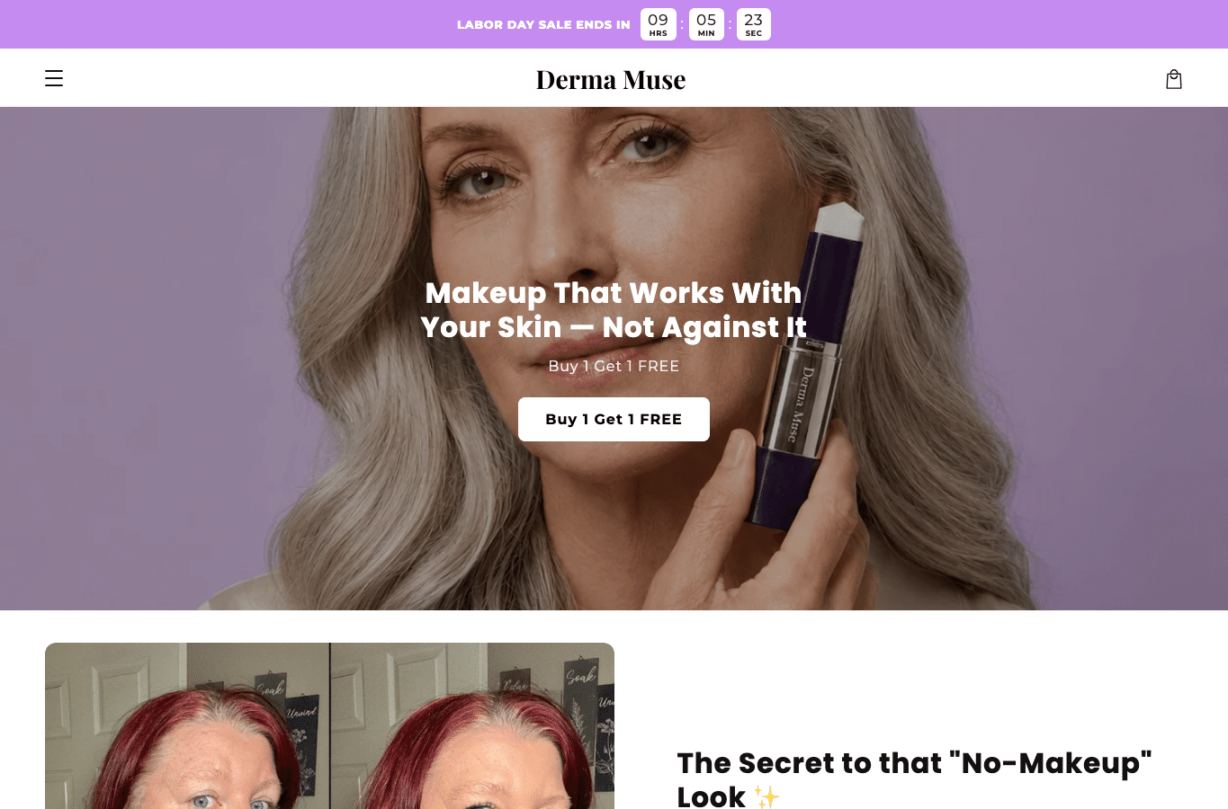 Screenshot preview of dermamuse.co