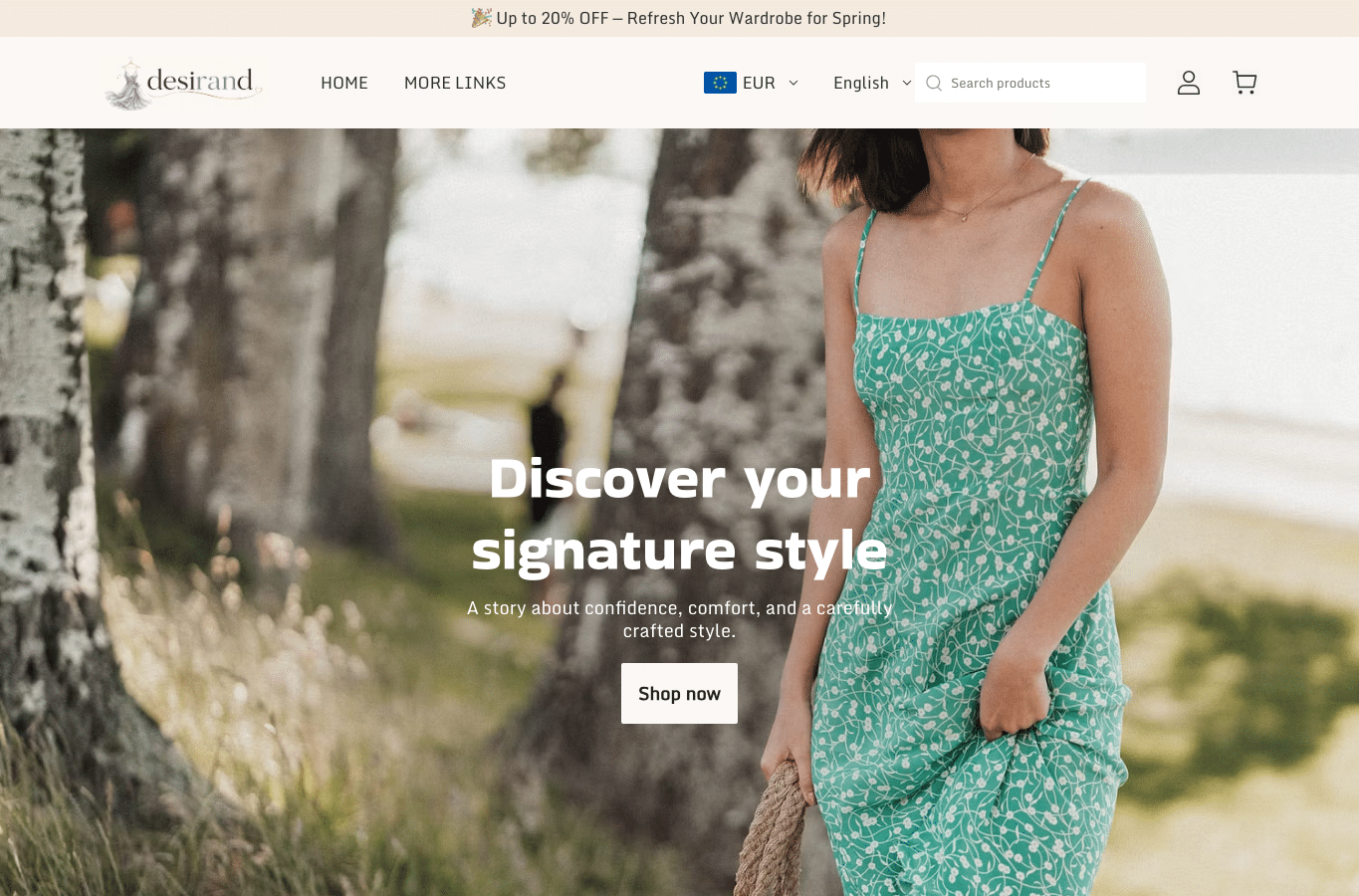 Screenshot preview of desirand.com