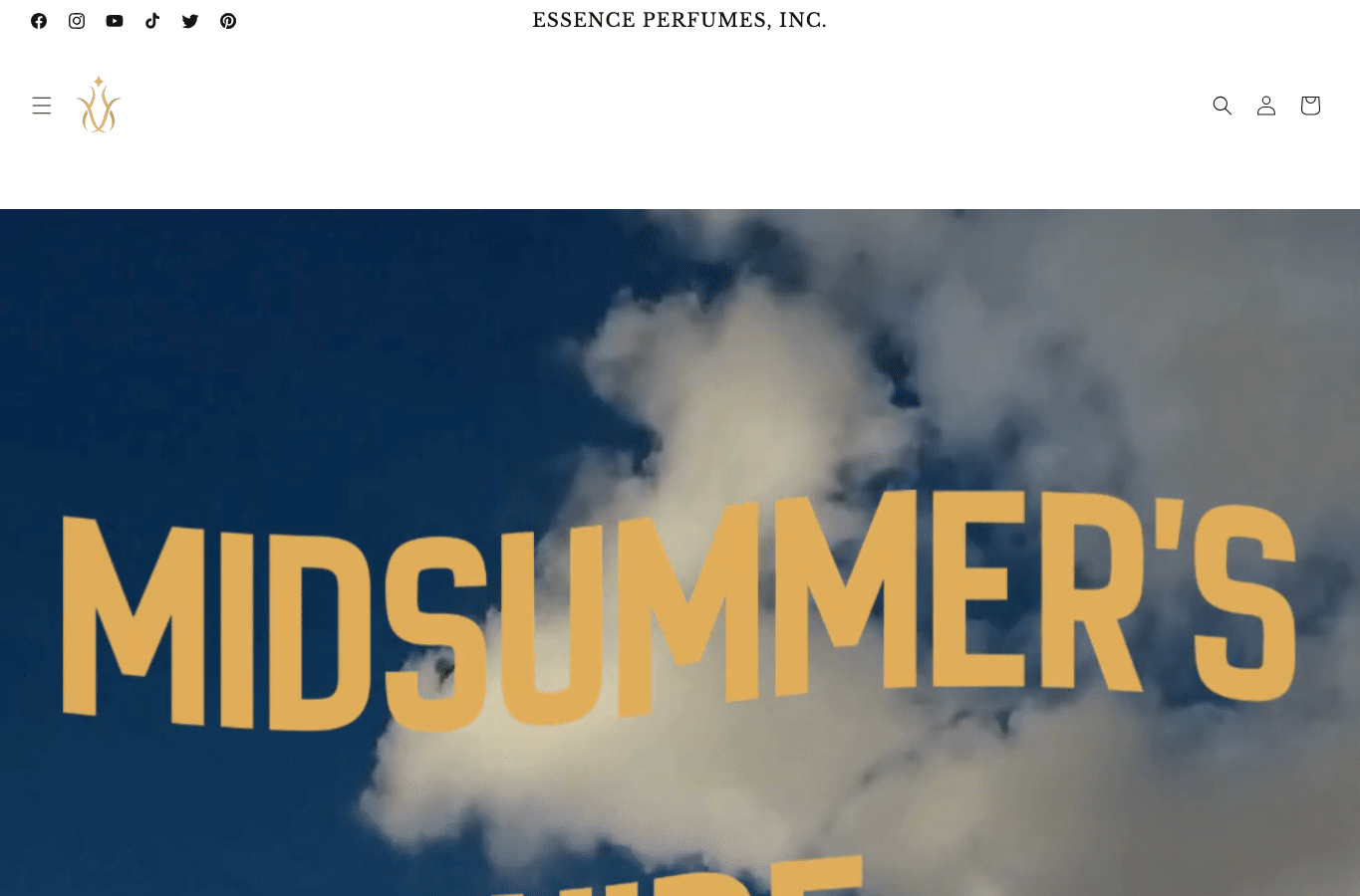 Screenshot preview of essenceperfumesinc.com