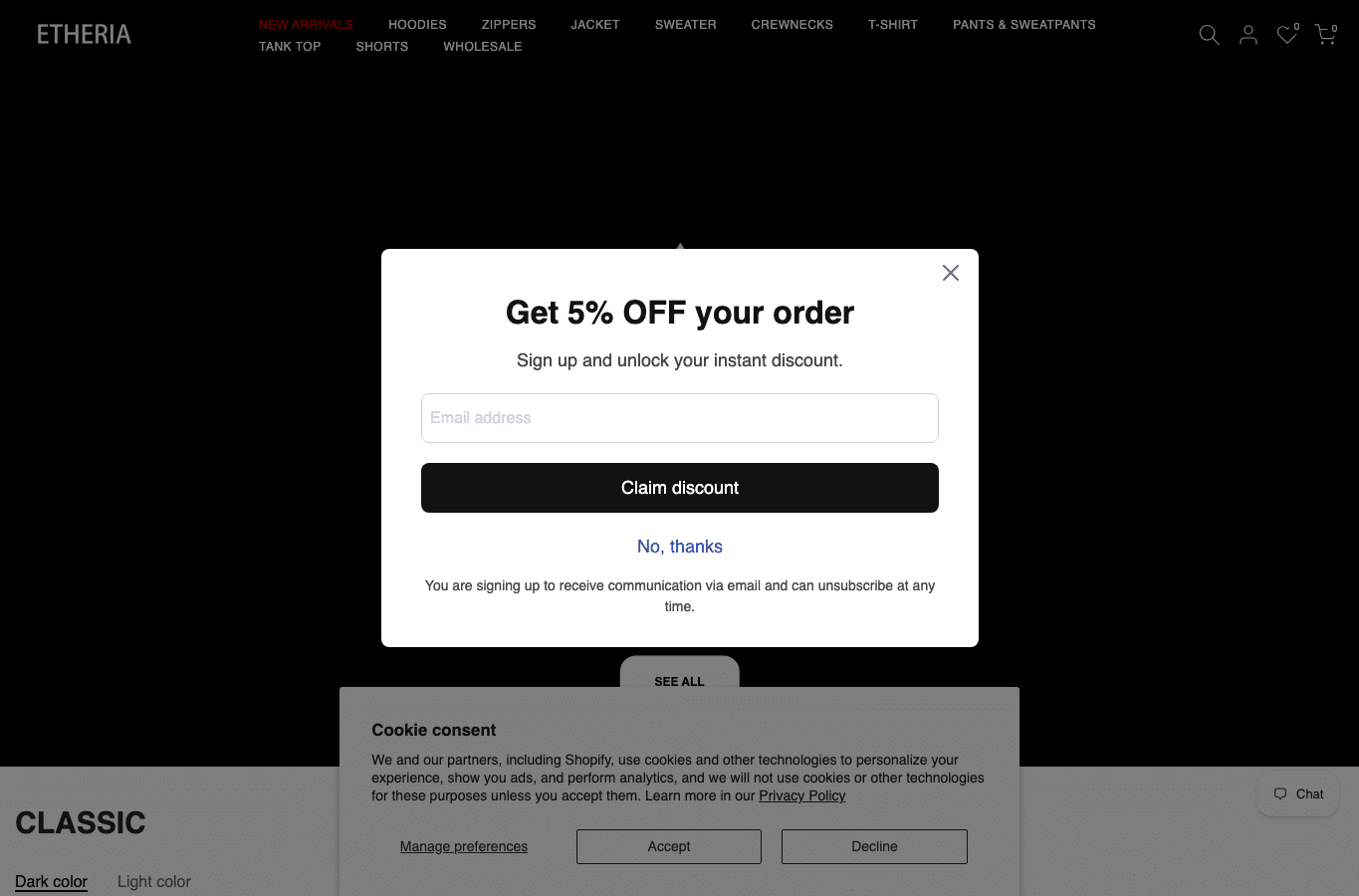 Screenshot preview of etheriauclo.com