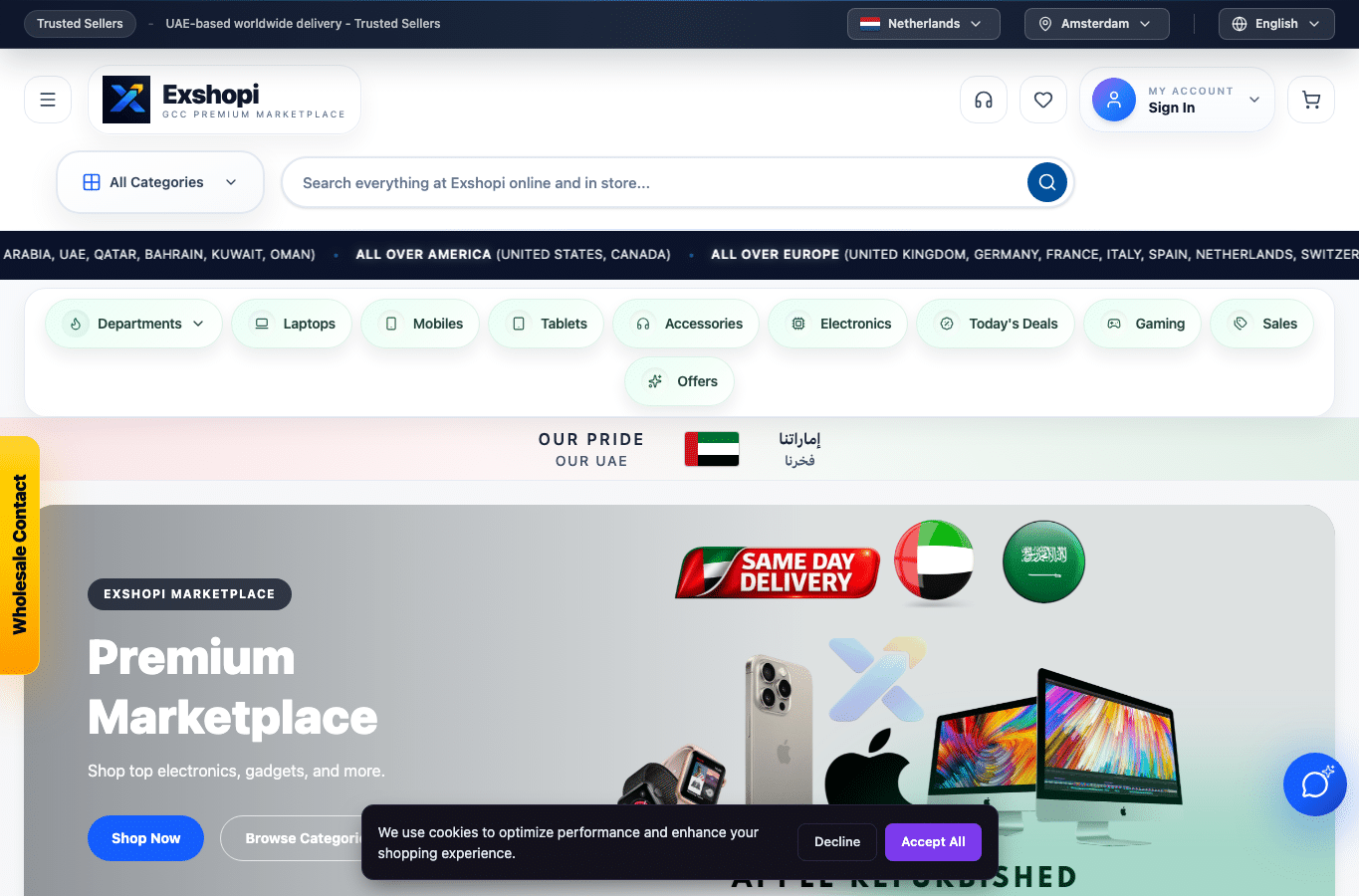 Screenshot preview of exshopi.com