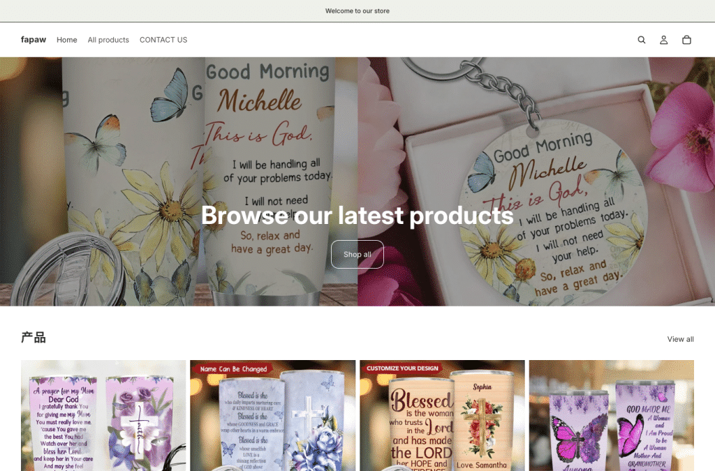 Screenshot preview of fapaw.com
