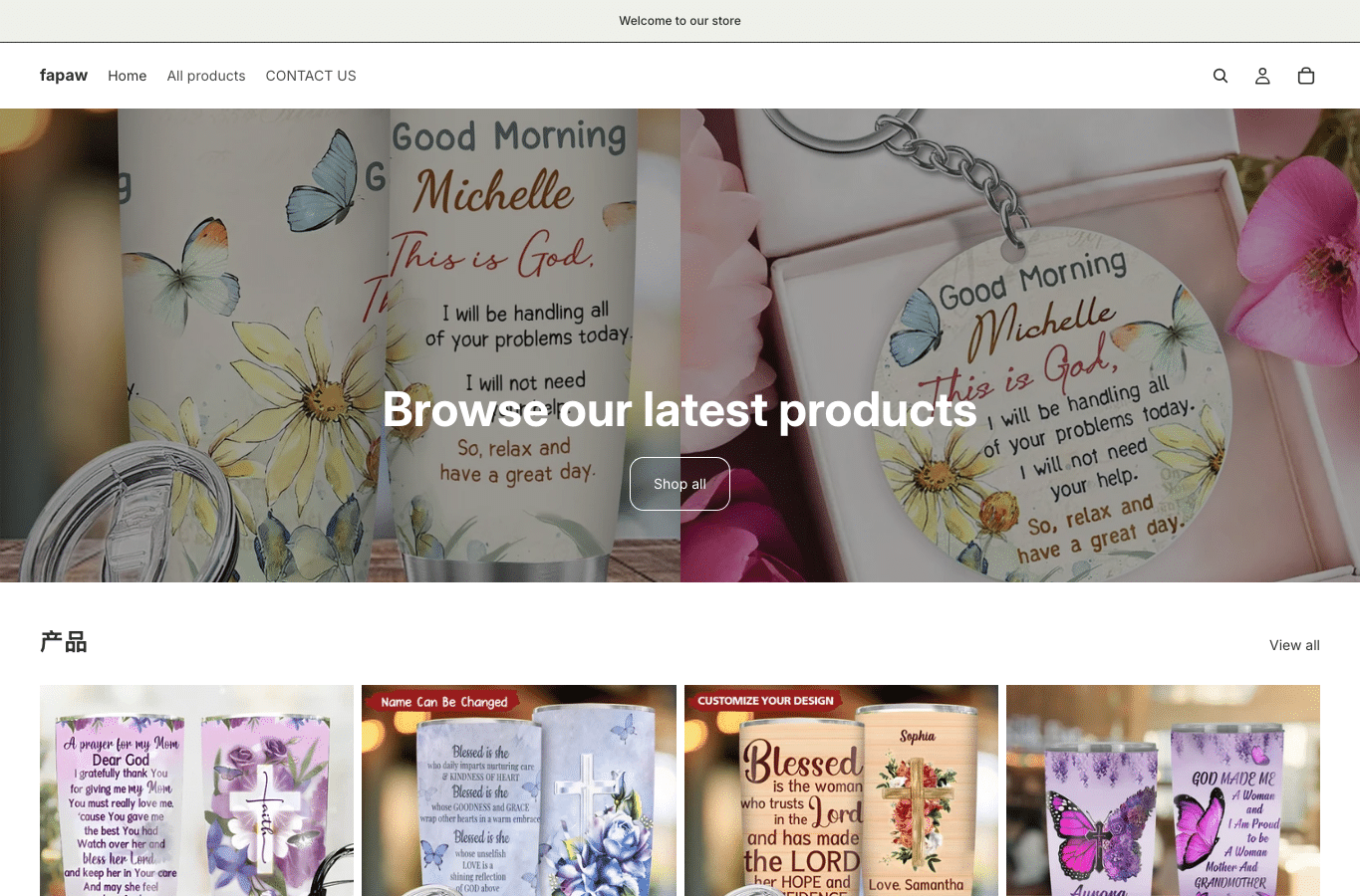 Screenshot preview of fapaw.com