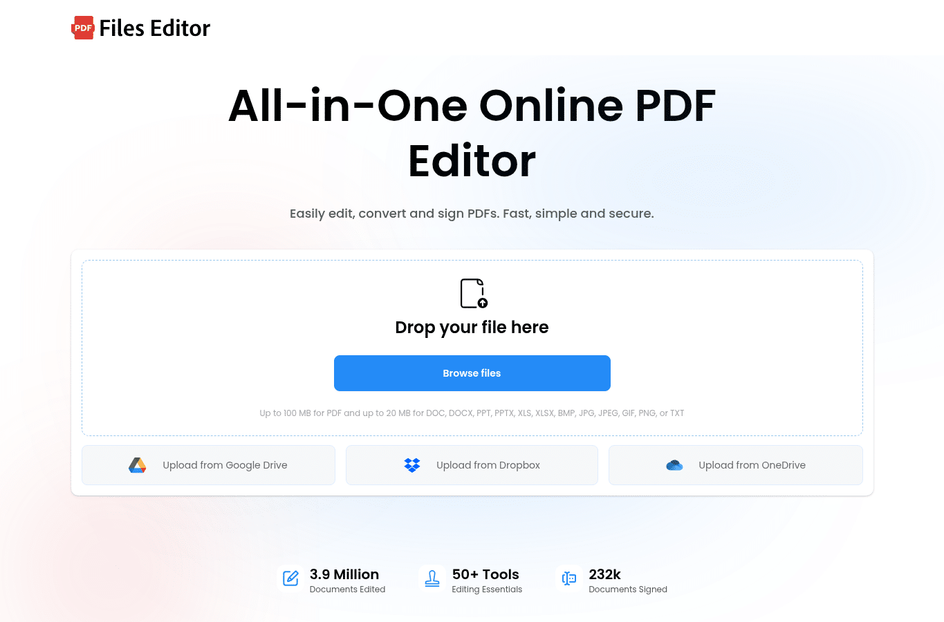 Screenshot preview of files-editor.com