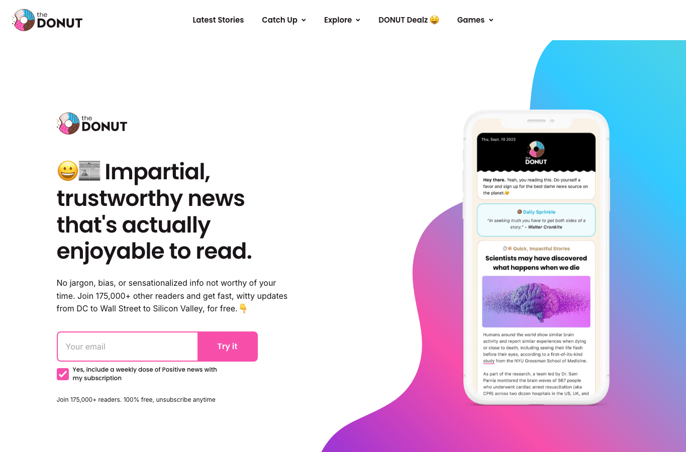 Screenshot preview of firstdonutmediateams.co
