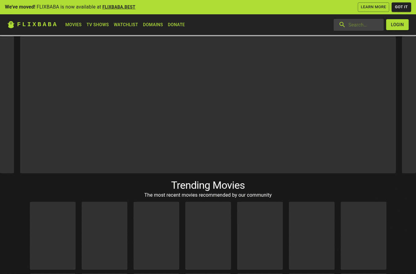Screenshot preview of flixbaba.cx