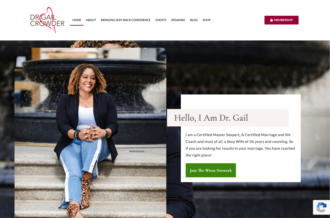 Screenshot preview of gailcrowder.com