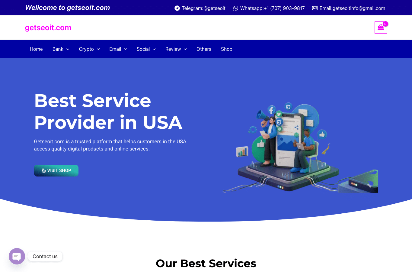 Screenshot preview of getseoit.com