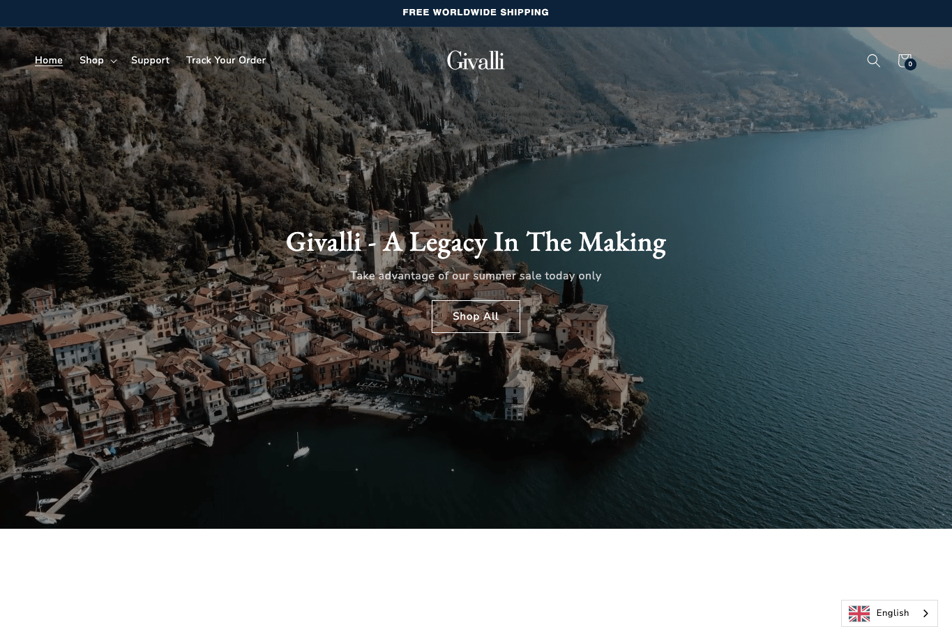 Screenshot preview of givalli-lifestyle.com