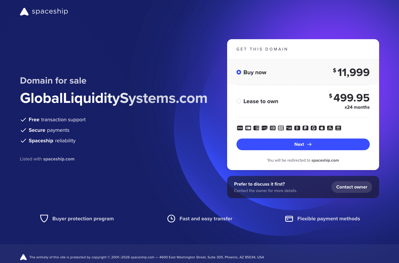 Screenshot preview of globalliquiditysystems.com