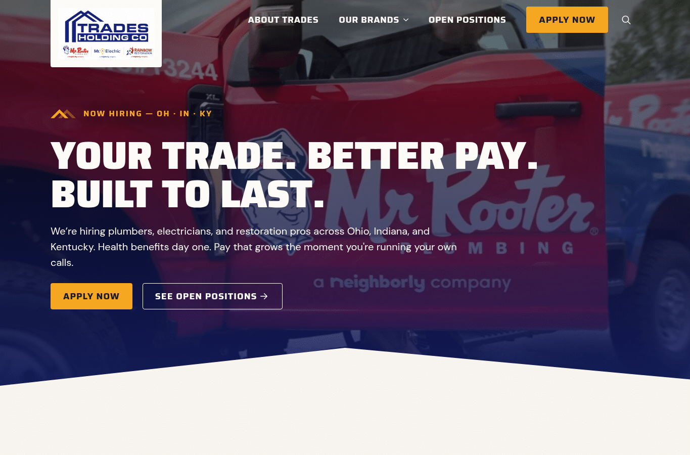 Screenshot preview of gotrades.com