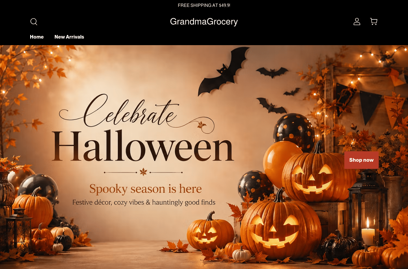 Screenshot preview of grandmagrocery.com
