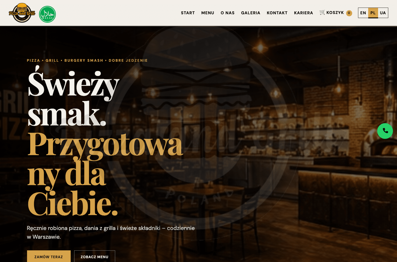 Screenshot preview of grillpizza.pl
